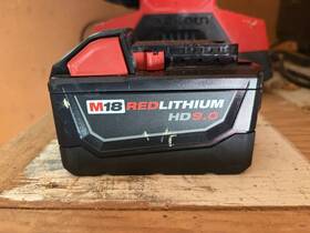 Hd9.0 Milwaukee M18 Redlithium 18v Li-ion Battery 9.0ah Black Power Tool