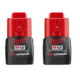 Milwaukee Ji-048l-yhj6 48112411 M12 12v 1.5 Ah Lithiumion Battery 2 Pack
