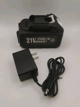 25020-6 Mimyth 21v Lithium Battery - 4.0 Ah With Charger Adapter Led Indicator