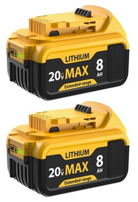 Mtatapia 744585734409 Upgrade 2-pack 8000mah Replacement For Dewalt 20v Max Battery Compatible With