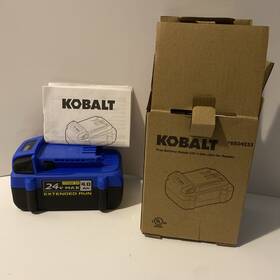 424-03-1 New Offer Kobalt 24 Volt 4.0 Amp Hours Lithium Power Tool Battery 424-03-1 New Offer Kobalt 24 Volt 4.0 Amp Hours Lithium Power Tool Battery