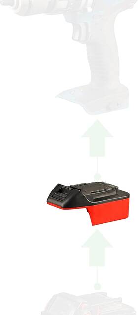 Novaquantic 313028468487 Adapter For Milwaukee M 18 Battery Works As Power Supply Hercules 20v Tool