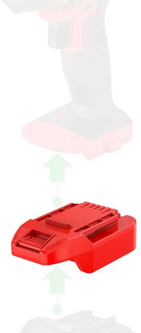 Novaquantic Mil18-20ber Adapter Upgrade For Bauer 20v Cordless Tools - Compatible With Milwaukee M18
