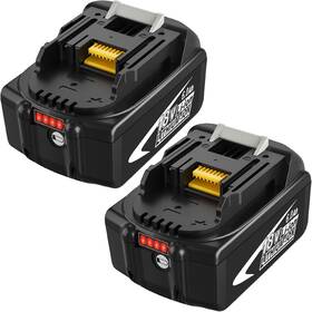 Rma06l Nyveyoo 2pack 18 Volt 6.0ah Lithium Ion Battery Replacement For Makita 18v Compa