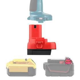 Ogjunx Mak-dm20pa14 Adapter For Dewalt 20v Battery Milwaukee M18 Convert To Fo