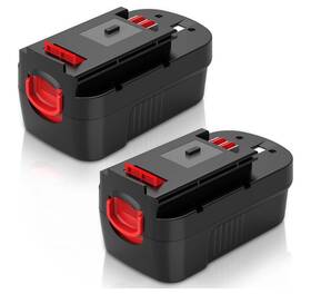 Ohyes Bat 745499735469 2-pack Upgraded To 3600mah Hpb18 Replacement For Black And Decker 18v Batte