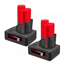 Oyrmil 797430228264 2 Pack Replacement For Milwaukee M12 6.0ah Lithium Battery Packs Compatible W