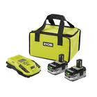 P117 P 165 Ryobi Battery Starter Kit Lithium Hp Batteries Nib 0033287176311