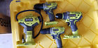 Hjp003 P251 Ryobi Lot Of Tools Drill Inflator