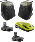 P765-p170-p117 Ryobi Bluetooth Speakers Wireless Volume Control Battery And 0033287176694