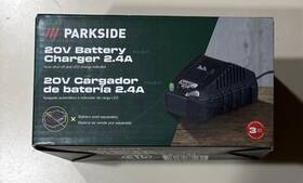 Parkside 052916496848 20v Battery Charger 2.4a Auto Shut-off And Led Indicator Only