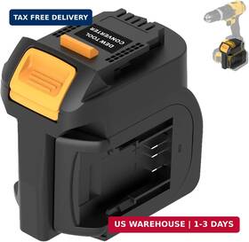 Pltzgs 762647700124 2-in-1 For Dewalt Battery Adapter Dual Dewwalt 20v Converter Extend