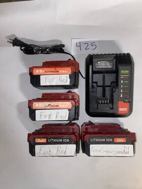1pcc692l Porter-cable Charger Type 20v 6ah Big Lithium Batteries Quick Charging