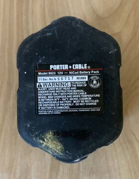 8623 Porter-cable 843443179489 Factory 12v Ni-cd Battery #8623 - Not Working. Bad