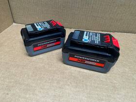 Bap708 Powerworks 2-pack Genuine 40v 2ah / 20v 4ah Lithium-ion Tool Battery