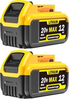 Powrenxity Lf200 2 Packs 12000 Mah 20v Max Lithium-ion Battery Replacement For Dewalt Ba