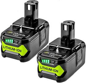 Powtree 744759193636 Upgraded 8.0ah 2packs P108 18v Battery Compatible With Ryobi One Re