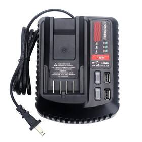 Qbmel 675234110247 20v Battery Charger Replacement For Craftsman V20 Lithium Ion 20volts