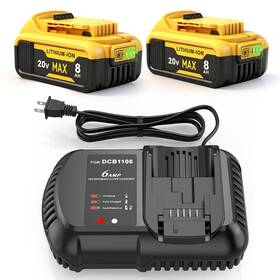 218477 Quasyrealim 20v 8.0ah Compatible With Dewalt Max Battery And Charger Combo 12v/20v Dc 218477 Quasyrealim 20v 8.0ah Compatible With Dewalt Max Battery And Charger Combo 12v/20v Dc