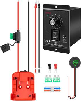 Rainyuparts 445001623699 Power Wheel Adapter Kit Fit For Milwaukee M18 18v Battery With Dc 12-60v Motor S