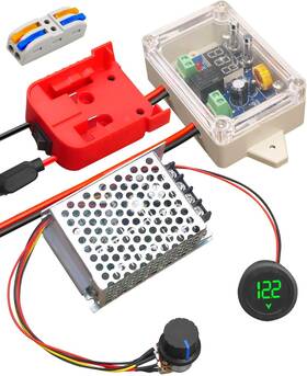 Ran 445000259202 Power Wheel Adapter Kit Fit For Milwaukee M18 18v Battery With Voltage Regulator