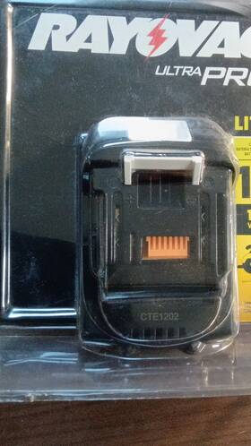 Rayovac Ctl130618 Ultra Pro 18v 3000mah Li-ion Cordless Tool Battery Pack Cte1202
