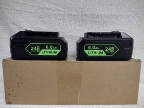 Gw2460 Replacements 2 Green Works Model # Replacement Batteries 24 Volt 6.0ah Lithium