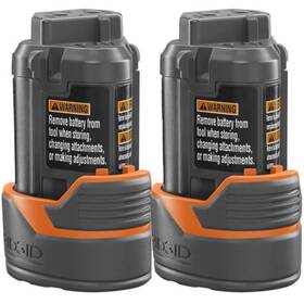 130219012 Ridgid 2 Pack Of Genuine Oem Replacement Battery Packs 130210004-2pk