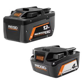 Ridgid 445014120130 18v 12.0 Ah Max Output Exp Lithium-ion Battery And 4.0