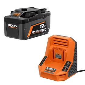 Ridgid 445050125144 18v 12.0 Ah Max Output Exp Lithium-ion Battery With Rapid Charger