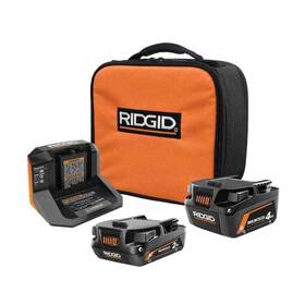 Ac8400240sb Ridgid 18v Max Output 4.0 Ah And 2.0 Batteries With Charger Inch