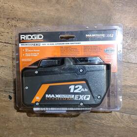 Ac840140 Ridgid 18v 12ah Lithium-ion Li-ion Max Output Exp Battery Black