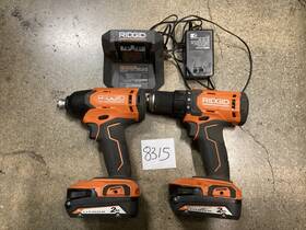 R86002 Ridgid R86001 Set Of 2 Impact Driver Cordless 18 V2.0 Ah Battery Charger