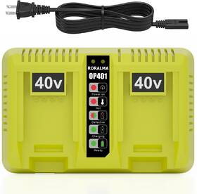 Op403 Roralma 611851334918 40v Rapid Dual Port Charger For Ryobi Battery Op401 Op400 Op403 Roralma 611851334918 40v Rapid Dual Port Charger For Ryobi Battery Op401 Op400