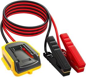 Qz-011 Rungalvanyx Jumper Cable Clamps With Adapter For Dewalt 20v Battery 2ft 8awg Portable Batte