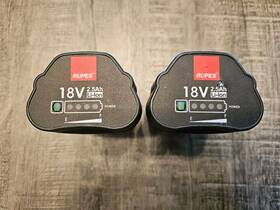 9hb180lt Rupes 9hb180lt/c Lot Of 2 Ibrid Mini And Hs Sander Replacement Battery 18v 2.5ah