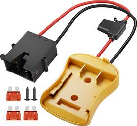 De-bwhc-w1 Rvboatpat 20v Battery Adapter For Dewalt Power Wheel With Wire Harness Connector 1