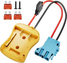 De-bwhc-w2 Rvboatpat 20v Power Wheel Battery Adapter With Wire Harness Compatible Peg-perego Ri