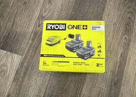 Ryobi 033287197309 18v One Lithium-ion 4.0 Ah Battery 2-pack And Charger Kit