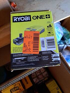 Ryobi 033287224685 One 18v 6.0 Ah Lithium High Performance Battery And Charger Starter Kit