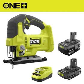 Ryobi 033287233397 One 18v Lithium-ion 4.0 2.0 Ah Battery And Charger With Cordless Jig Saw