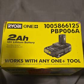 1005866125 Ryobi One 18v Lithium-ion 2ah Battery Pbp006a Yellow