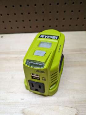 150bg Ryobi 18 Volt Power Source Usb A And Ac Outlets 150bg Ryobi 18 Volt Power Source Usb A And Ac Outlets
