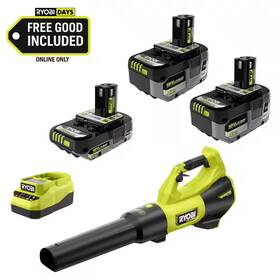 Ryobi 313051047055 5 Piece Kit With 2 4ah Batteries 2ah Battery Charger And Leaf Blower