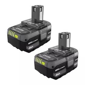 Ryobi 313052673628 One 18v Lithium-ion 4.0 Ah Battery 2-pack