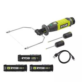 Ryobi 445013531524 Usb Lithium Hot Wire Foam Cutter Kit With 2.0 Ah Battery Charging Cable And Us