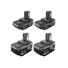 Ryobi 445034585599 One 18v Lithium-ion 4.0 Ah Battery 2-pack With 2.0 Co