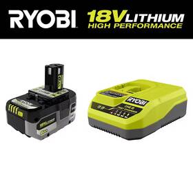 Ryobi 445042986920 One Hp 18v 6.0 Ah Lithium-ion High Performance Battery And Charger Starter Kit