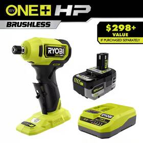 Ryobi 445043513507 One Hp 18v 6.0 Ah Lithium-ion High Performance Battery And Charger Kit With