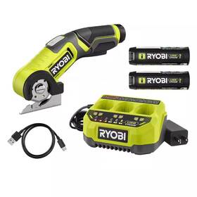 Ryobi 705353541568 Usb Lithium Power Cutter Kit With 2 Ah Battery Charging Cable 3